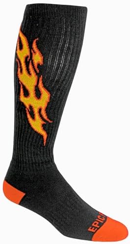 Epic Youth Flame - Cute Novelty Socks Pair