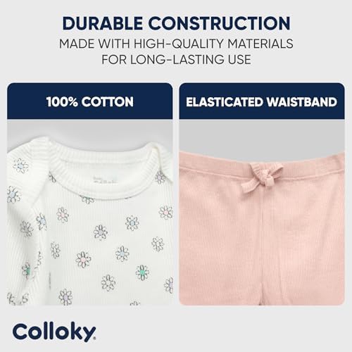 Colloky Newborn Sleepsuit - Soft Cotton Pajamas
