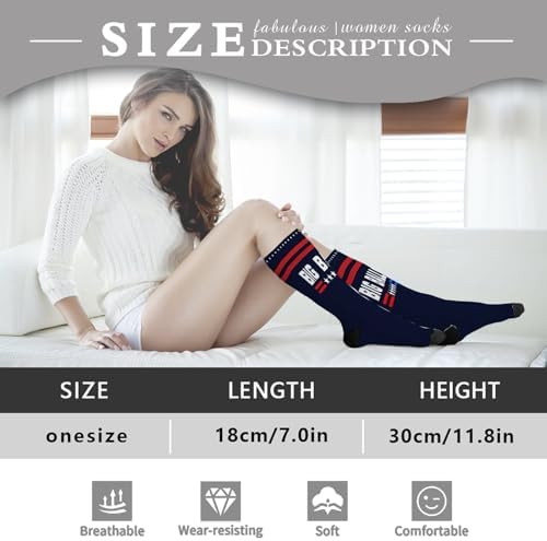 Funny Socks for Women I Voted for Big Ball Political Slogans