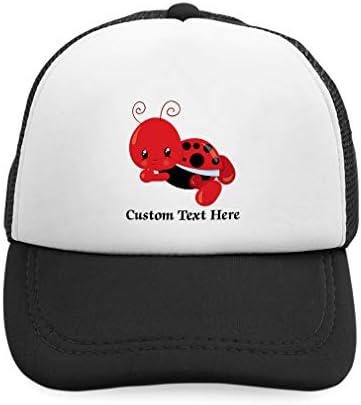 Cute Rascals Custom Kids Trucker Hat Ladybug Bugs Adjustable Personalized Text Here