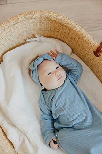 Copper Pearl Knotted Newborn Sleepers