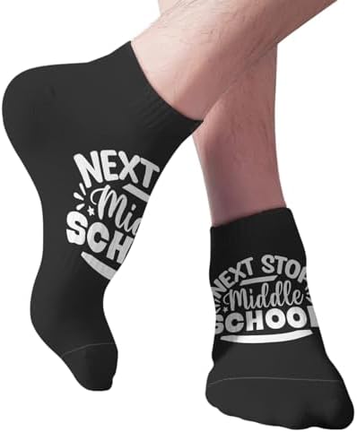 Nexts Stop Middles School Mens athletic socks for Graduation