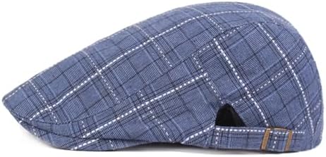 Adjustable Cotton Flat Cap Newsboy Driving Hat