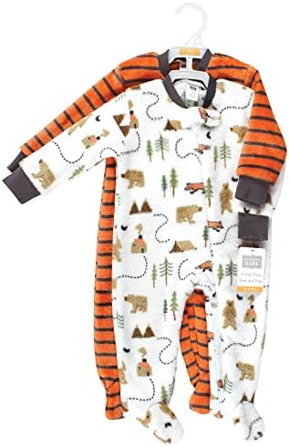 Hudson Baby Baby Girls Plush Sleep and Play Set