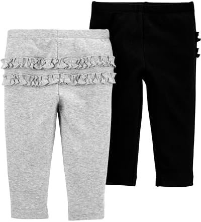 Carters Baby Girls Cotton Rib Pants