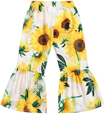 Sunflower Ruffle Fleece Pants Wintry Kids