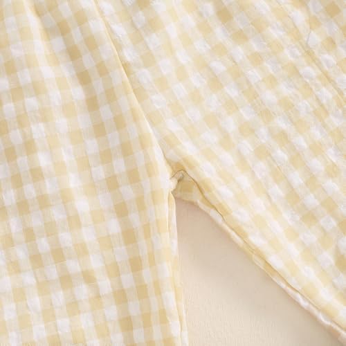 Suolongsama Newborn Baby Gingham Plaid Harem Bloomers Pants