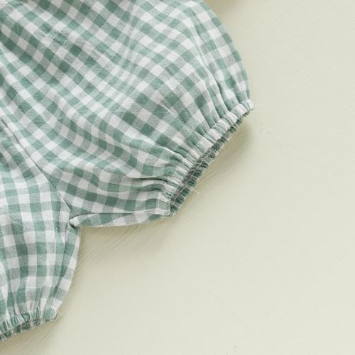 Emmababy Plaid Ruffle Shorts
