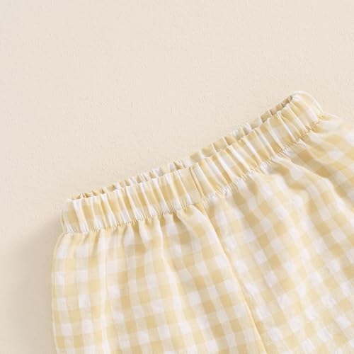 Suolongsama Newborn Baby Gingham Plaid Harem Bloomers Pants