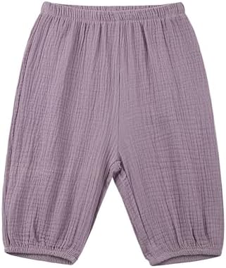 God Sweet 3-Pack Cotton Linen Harem Bloomers for Baby Toddler