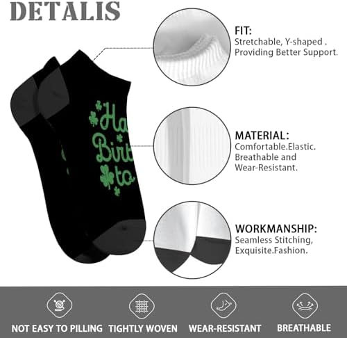 St Patricks Day Mens Calf Socks
