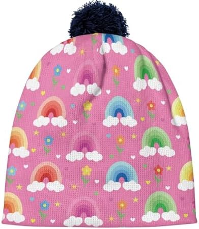 Beanie Knit Hats for Boys and Girls - Cute Winter Beanies with Print