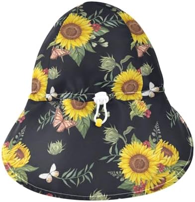 Adjustable Toddler Sun Hat for 2-4T with Sun Protection