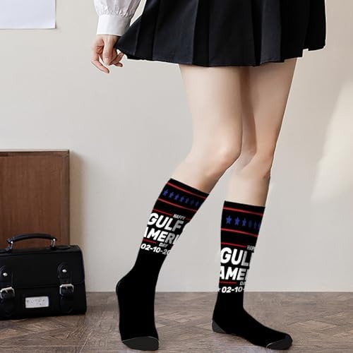 Happy Gulf of America Day Men Dress Socks