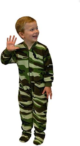 Big Boys Camo Fleece Pajamas by BIG FEET PAJAMA CO