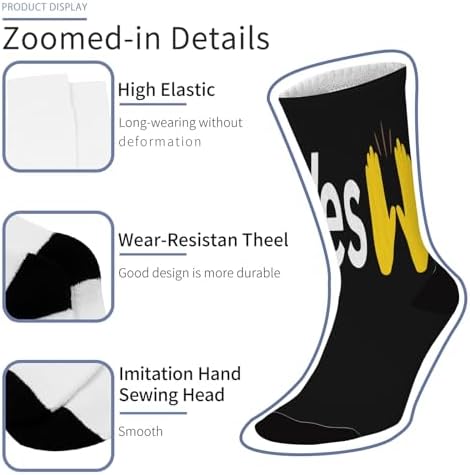 F Yes High Knee Socks Liner for Men Kawaii Comfy
