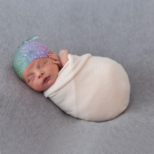 Xiso Ver Glitter Baby Beanie for Newborn