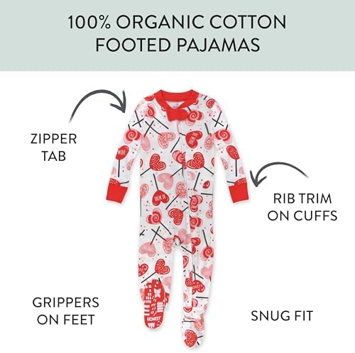 HonestBaby Unisex Baby 100 Organic Cotton Pajama Set