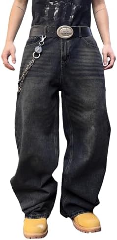 Stylish Wide Leg Skater Denim Jeans Baggy for Maximum Comfort