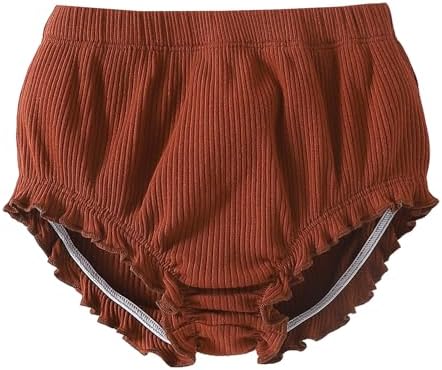 3-Pack Summer Comfortable Baby Girl Bloomers with Ruffle Design
