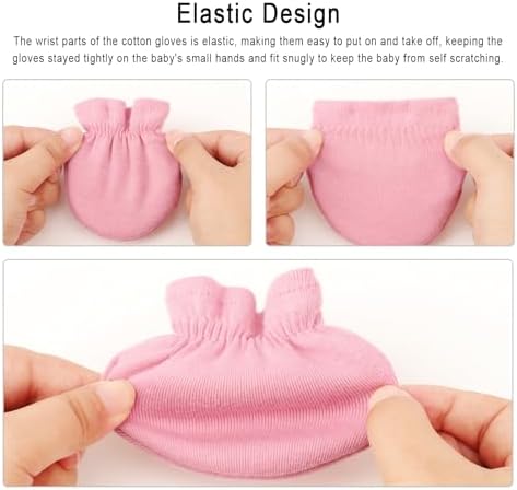 BQUBO Newborn Mittens for Boys and Girls 0-6 Months