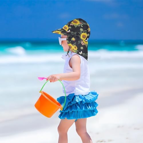 Adjustable Toddler Sun Hat for 2-4T with Sun Protection