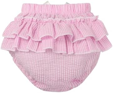 Cute Ruffled Plaid Bloomers for Babies