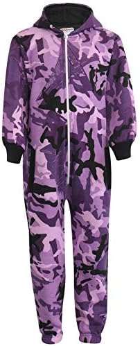 Snuggle up in style A2Z Kids Camouflage Fleece Onesie