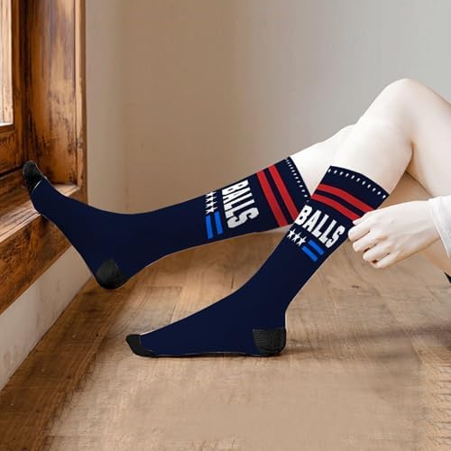 Funny Socks for Women I Voted for Big Ball Political Slogans