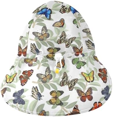 Adjustable Baby Sun Hat for Kids Toddler Beach Bucket with Print