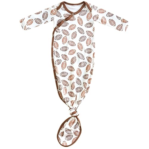 Copper Pearl Baby Gown - Knotted Newborn Sleepers for Baby Boy Girl
