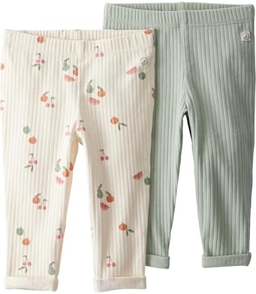 Little Planet Organic Cotton Ribbed Baby Pants 2-Pack