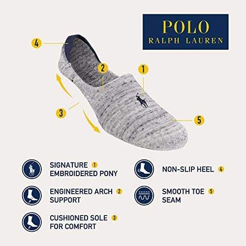 Polo Ralph Lauren - 3-Pair Mens Lightweight Liner Socks