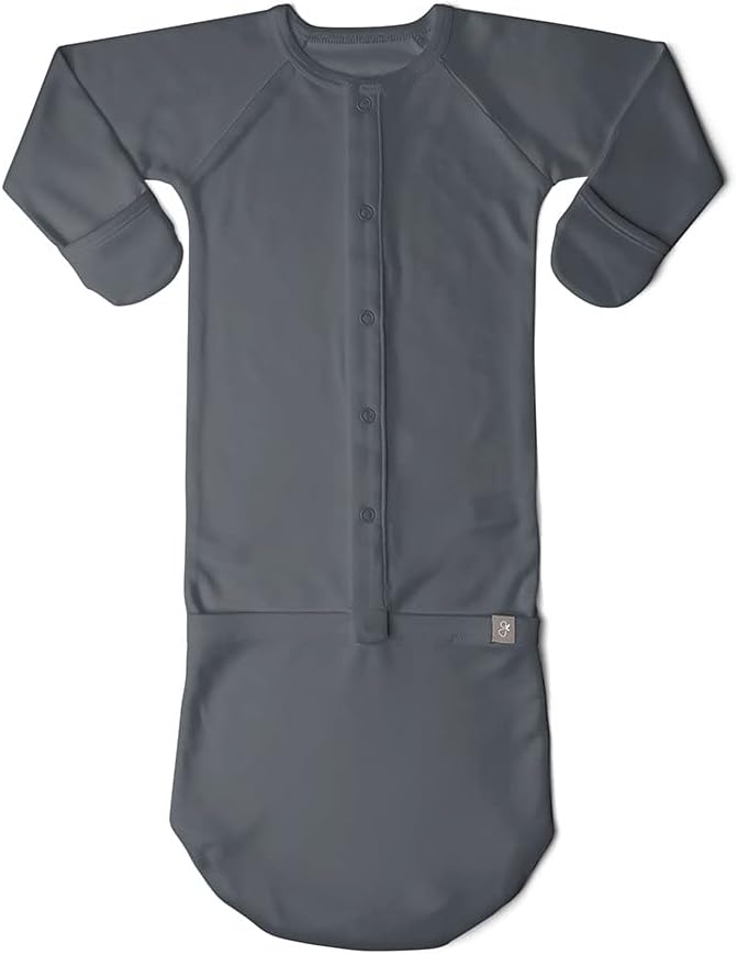 Goumikids Viscose Made from Bamboo Organic Cotton Convertible Baby Gown Nightie