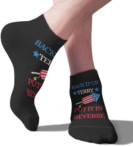 Funny Terry Socks for Men Let Them Know Youre Style-ChALLENGED