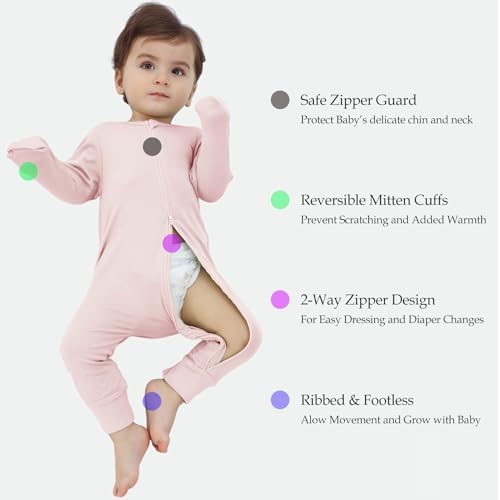 Sturdy Pajamas for Baby Boys Girls 0-24 Months
