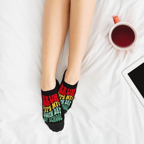 100 Days Of School Bruhs Socks