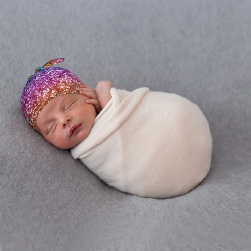 Adjustable Glitter Rainbow Baby Hats