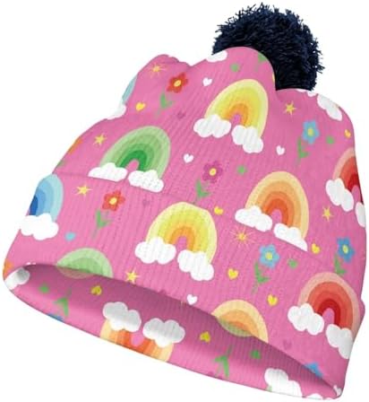 Beanie Knit Hats for Boys and Girls - Cute Winter Beanies with Print