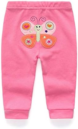 Kiddiezoom Baby Set of 4 Organic Cotton Pants for Girls