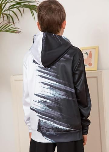 Fun 3D Printed Boys Pullover Hoodie for 6-16-Year-Olds
