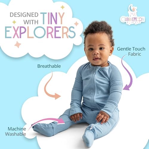 2-Pack Bamboo Viscose Baby Pajamas 0-24 Months