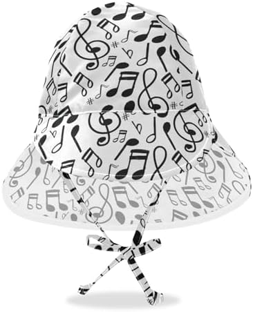 Perfect Baby Sun Hat for Music Note with Doodle Style 2-4T