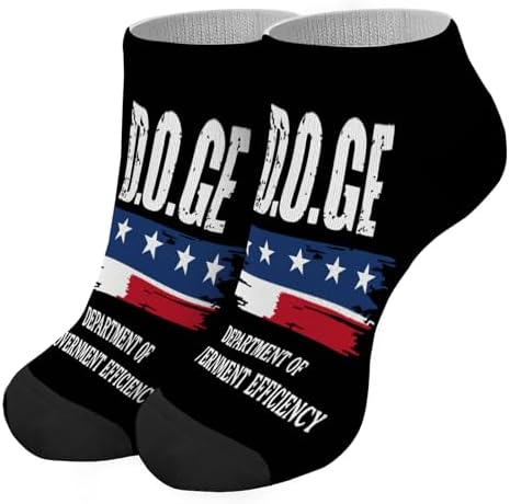 DOGE Department No Show Socks for Men - Stylish Ankle Socks