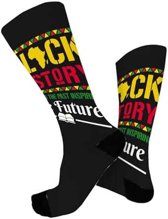 Fun Novelty Socks for Men Women Black History Month