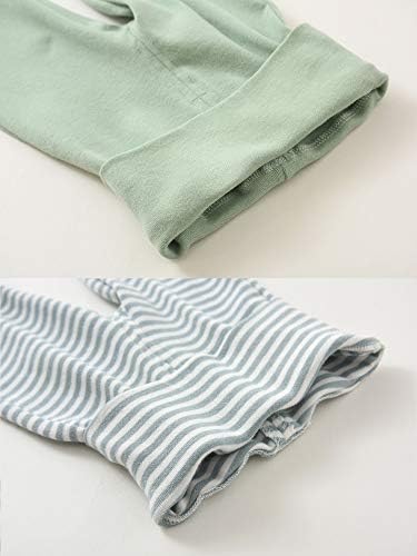 ACESTAR Newborn Baby Boys Girls Cotton High Waist Footed Pants