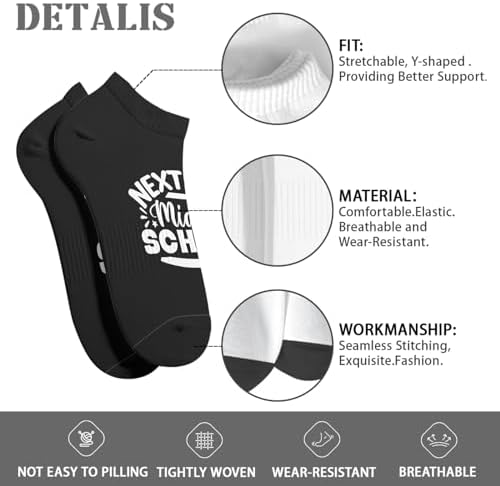 Nexts Stop Middles School Mens athletic socks for Graduation