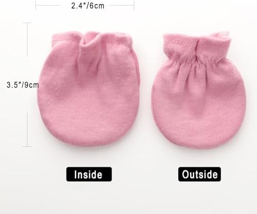 BQUBO Newborn Mittens for Boys and Girls 0-6 Months