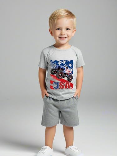 Patriotic 4th of July Boys Outfit Set