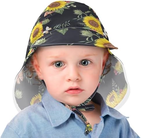 Adjustable Toddler Sun Hat for 2-4T with Sun Protection